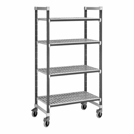 CAMBRO EXMU183678V4480 Camshelving Elements XTRA Vented 4-Shelf Mobile Unit - 18'' x 36'' x 78'' 214XM18368V4